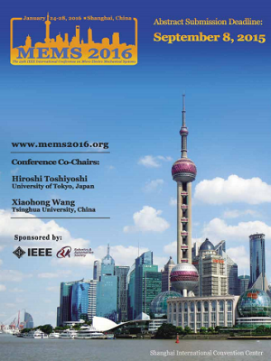 超纳仪器参加“IEEE MEMS2016”国际会议